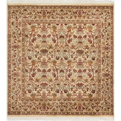 Noori Rug One-of-a-kind Wali Hand-knotted New Age Ivory 6' X 6'4" Wool Area Rug