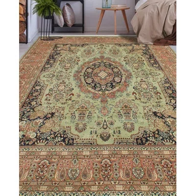 Noori Rug Pak-persian Claudine Lt. Green Rug In Rust;lt. Green