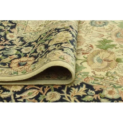 Noori Rug Pak-persian Claudio Ivory Rug In Ivory;navy