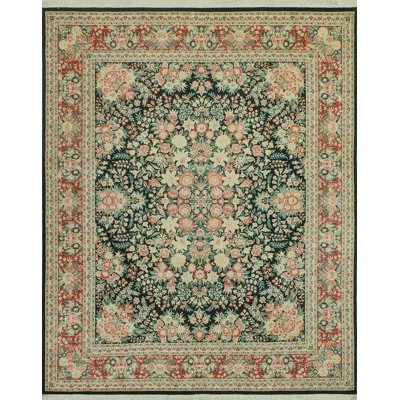 Noori Rug Pak-persian Courtena Black Rug In Black;red