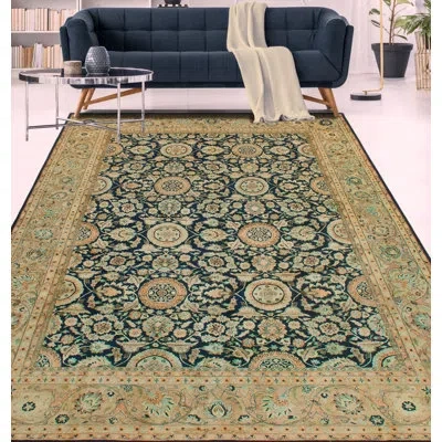 Noori Rug Pak-persian Dayana Navy Rug In Navy;lt. Brown