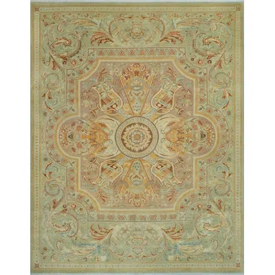 Noori Rug Pak-persian Douglas Lt. Green Rug In Lt. Green;lt. Brown