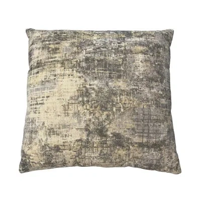 Noori Rug Square Cotton Pillow Cover & Insert In Beige Abtract