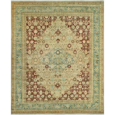 Noori Rug Vegetable-dyed Pak-persian Cebrail Lt. Brown Rug In Lt. Brown;lt. Blue