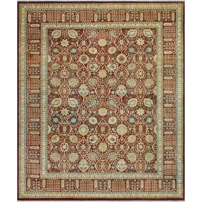 Noori Rug Vegetable-dyed Pak-persian Dwain Burgundy Rug In Gold;burgundy