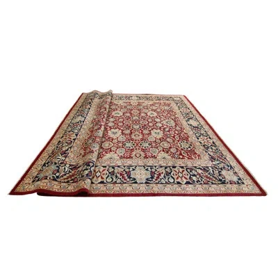 Noori Rug Versailles Sherman Hand Knotted Wool Red Area Rug