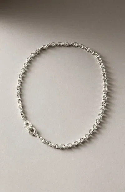 Nootka Dense Necklace Silver In Metallic