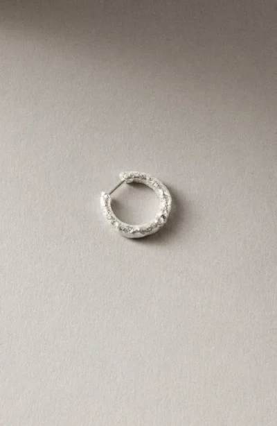 Nootka Big Hoop Silver In Metallic