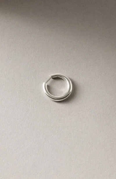Nootka Polished Mid Hoop Silver