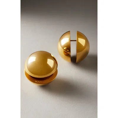 Nootka Sphere Earrings Gold