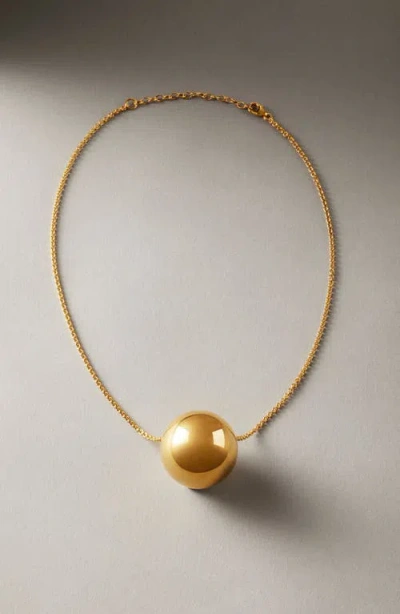 Nootka Sphere Necklace Gold