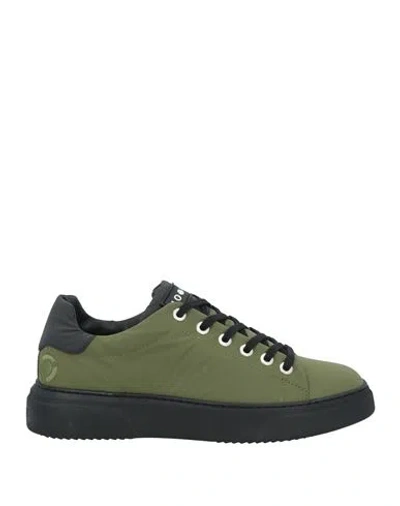 Noova Man Sneakers Military Green Size 7 Textile Fibers