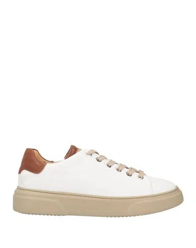 Noova Man Sneakers White Size 8 Textile Fibers, Leather