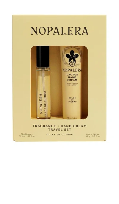 Nopalera Hand Cream + Travel Perfume Set In Brown