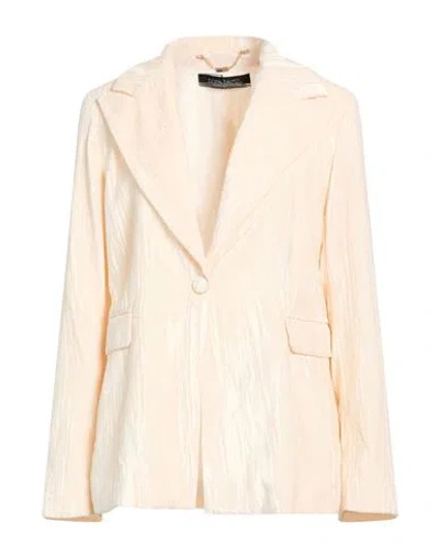 Nora Barth Woman Blazer Cream Size 12 Polyester, Viscose In Pink