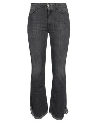 Nora Barth Woman Denim Pants Black Size 26 Cotton