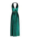 Nora Barth Woman Maxi Dress Emerald Green Size 8 Polyester, Viscose, Cotton, Elastane