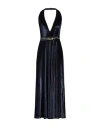 Nora Barth Woman Maxi Dress Midnight Blue Size 8 Polyester, Viscose, Cotton, Elastane In Blue