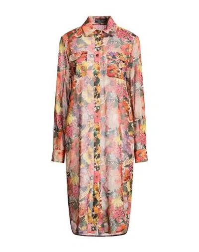 Nora Barth Woman Midi Dress Beige Size 4 Polyester In Multi