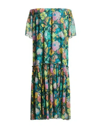 Nora Barth Woman Midi Dress Deep Teal Size 8 Polyester In Green