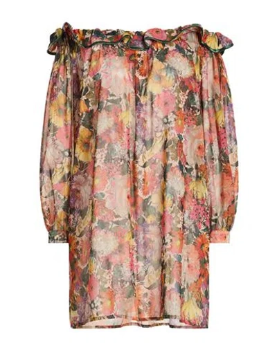 Nora Barth Woman Mini Dress Beige Size 4 Polyester, Viscose In Brown