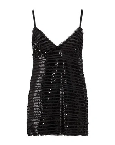 Nora Barth Woman Mini Dress Black Size 6 Polyester, Viscose, Elastane