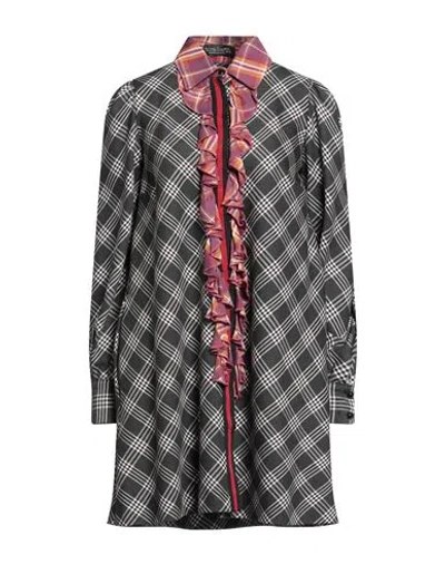 Nora Barth Woman Mini Dress Grey Size 6 Cotton, Viscose