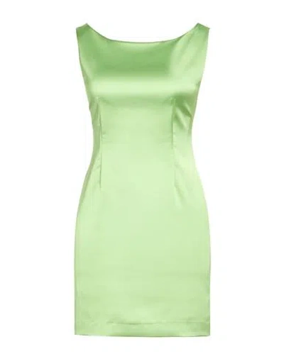 Nora Barth Woman Mini Dress Light Green Size 4 Polyester, Cotton, Viscose, Elastane