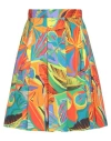 Nora Barth Woman Mini Skirt Azure Size 12 Cotton, Elastane In Blue