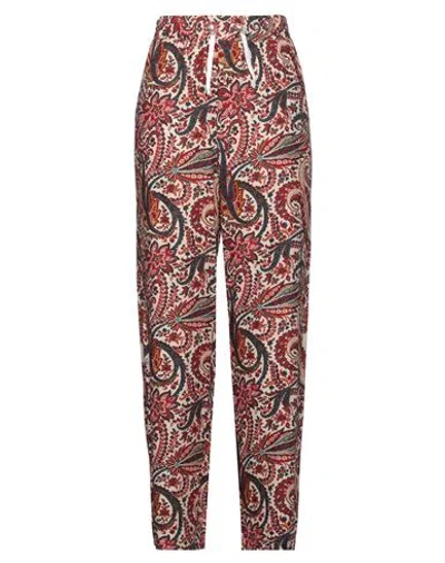 Nora Barth Woman Pants Brick Red Size 12 Viscose