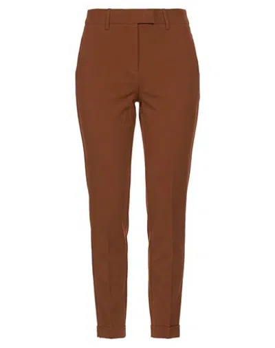 Nora Barth Woman Pants Brown Size 10 Polyester, Elastane