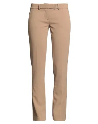 Nora Barth Woman Pants Camel Size 8 Polyester, Viscose, Elastane In Brown