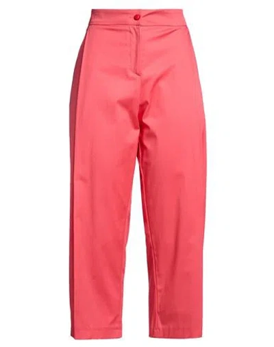 Nora Barth Woman Pants Coral Size 10 Cotton In Red