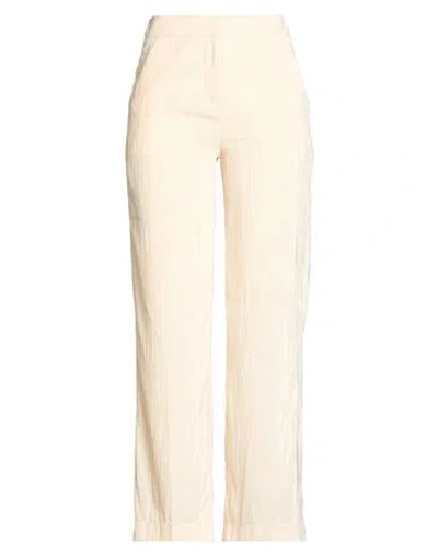 Nora Barth Woman Pants Ivory Size 10 Polyester, Viscose In White