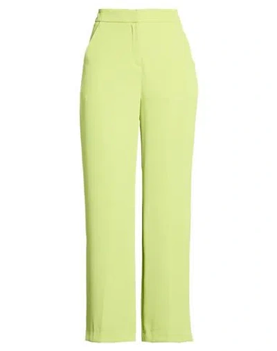 Nora Barth Woman Pants Lime Green Size 12 Polyester, Elastane