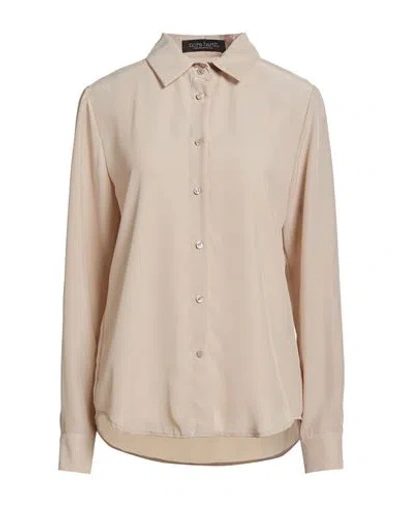 Nora Barth Woman Shirt Beige Size 10 Viscose In Brown