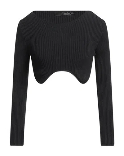 Nora Barth Woman Sweater Black Size Onesize Polyester, Wool, Viscose, Elastane