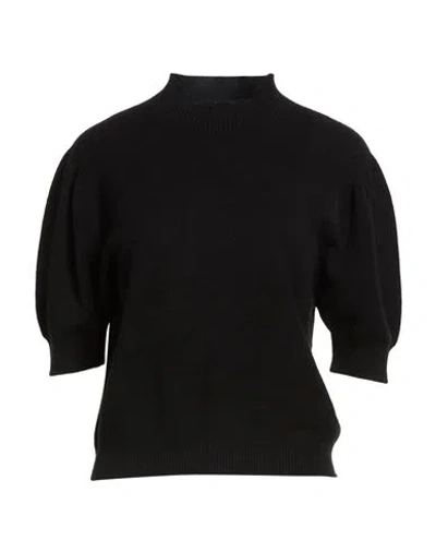 Nora Barth Woman Sweater Black Size Onesize Viscose, Polyester, Polyamide, Wool