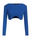 Nora Barth Woman Sweater Blue Size Onesize Polyester, Wool, Viscose, Elastane In Blue