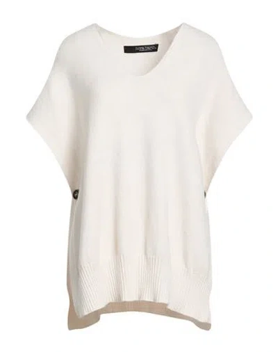 Nora Barth Woman Sweater Off White Size Onesize Viscose, Polyester, Polyamide, Wool In Neutral