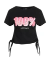 Nora Barth Woman T-shirt Black Size L Polyester In Black
