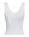Nora Barth Woman Top Light Grey Size Onesize Viscose, Polyamide In Grey