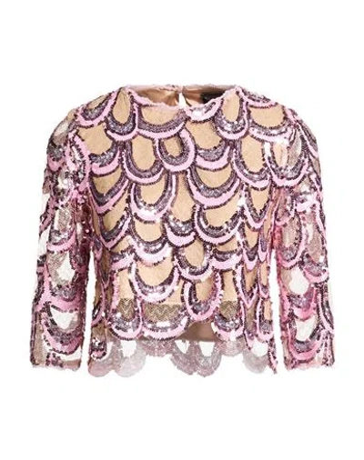 Nora Barth Woman Top Pink Size 8 Polyester In Multi