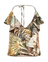 Nora Barth Woman Top Yellow Size 12 Polyester In Yellow