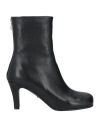 Nora New York Woman Ankle Boots Black Size 7 Leather
