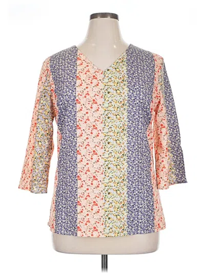 Pre-owned Noracora 3/4 Sleeve Blouse In Orange