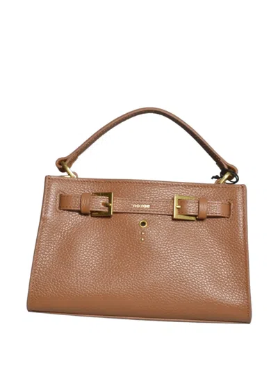 No:rae Small Valegro Buckle-detail Leather Tote Bag In Brown