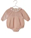 Noralee Adeline Romper In Brown