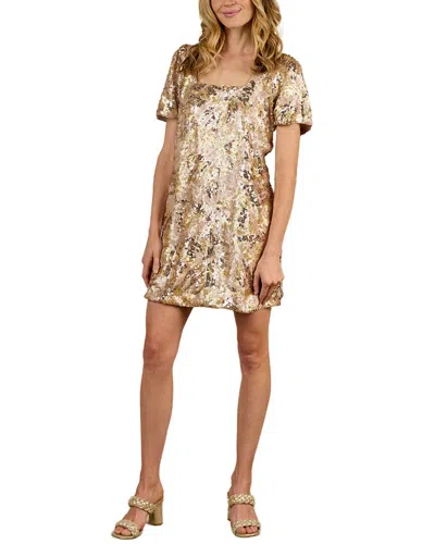 Noralee Daisy Mini Dress In Bronze In Gray