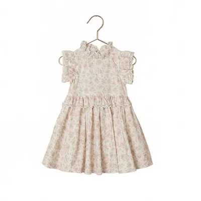 Noralee Kids' Girl's Alice Dress In Ivory Bow Ditsy In Neutral